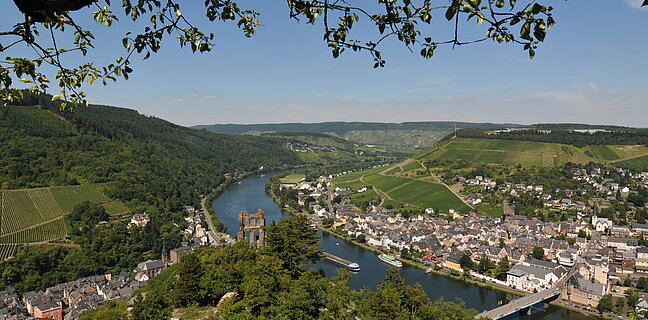 Blick auf die Mosel und Traben-Trarbach
